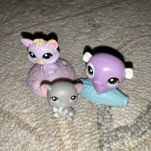 MOUSE #105 Littlest Pet Shop Hasbro LPS And Happy Meal Hamster Cat Kitten Lot